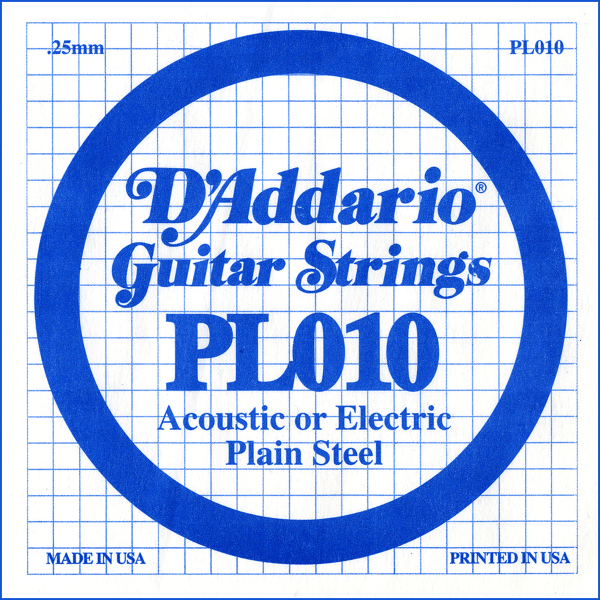 D Addario Xl Nickel Single Pl String By Unit Electric Guitar Strings